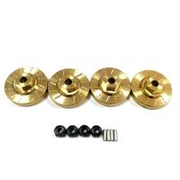 4pcs Brass 1/24 Wheel Hex Mount For FMS FCX24 RC Car Part RC Car Accessories Replacement Parts RC Upgrade Part