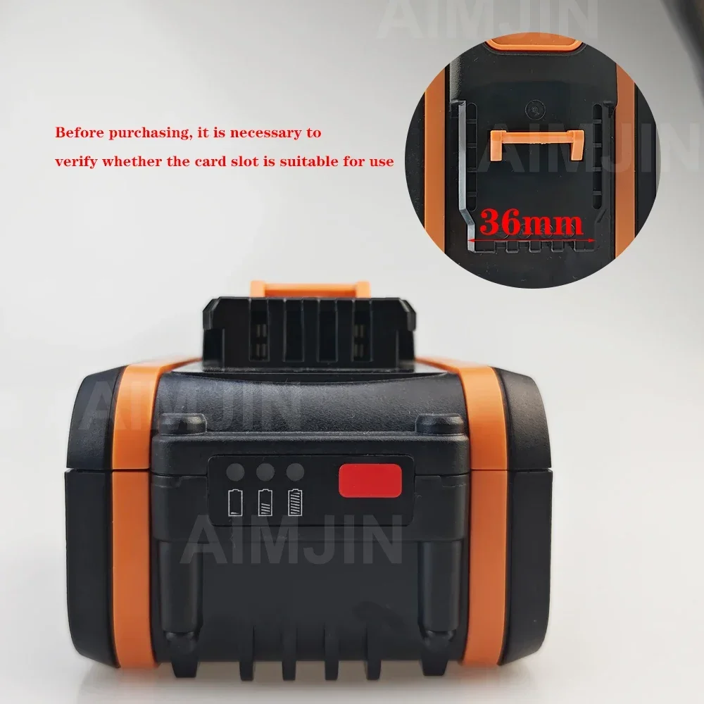 

For Worx original 20V 6.0Ah Lithium battery Rechargeable WA3551 WA3553 WA3553.1 WA3570 for WORX Electric and Garden Tools