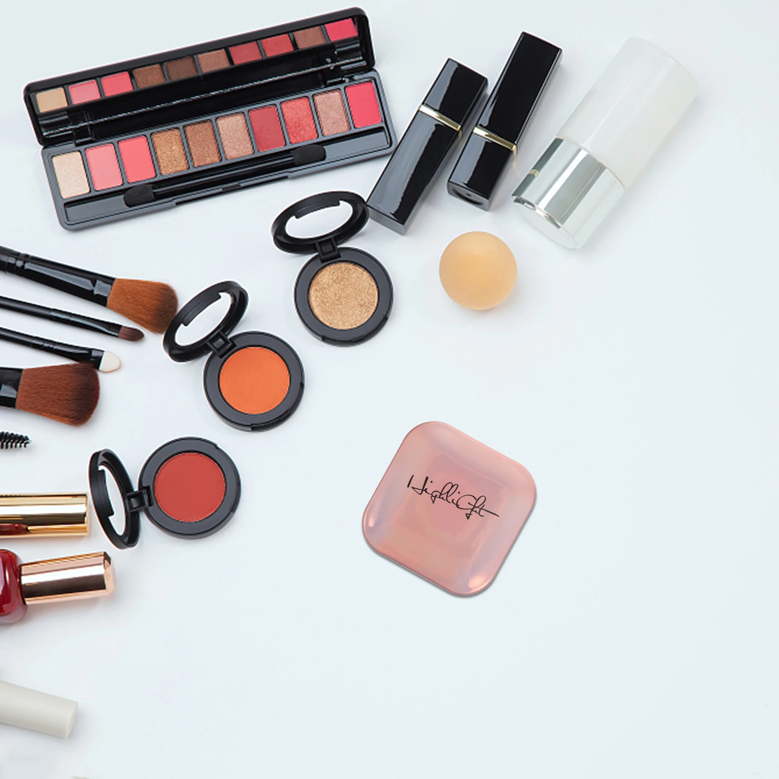 

Highlighter Powder Pressed Shimmer Face Body Makeup 01 Gold Compact Glitter Decorations Glamorous Attractive