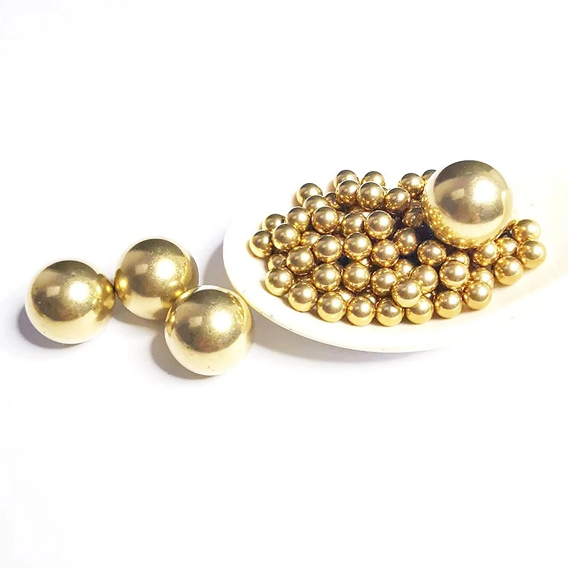 High Precision Pure Brass Ball Diameter 0.35mm 0.5mm 0.6mm 0.7mm 0.8mm 0.9mm 1mm 1.2mm~45mm Solid Pure Copper Round Copper Beads