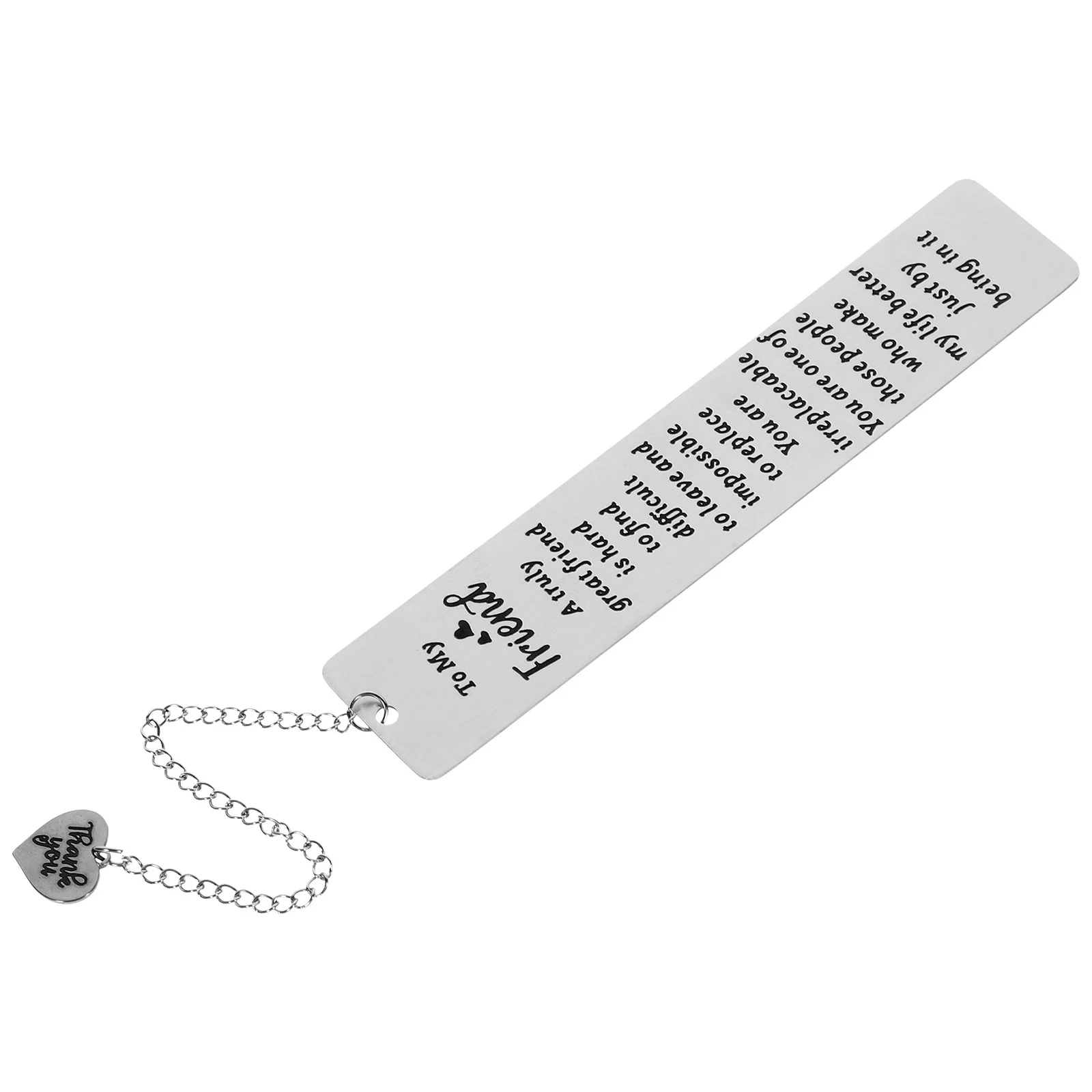 Friend Gift Bookmark Bookmarks for Lovers Markers Women Stainless Steel Books Metal Teacher Gifts Teachers Student