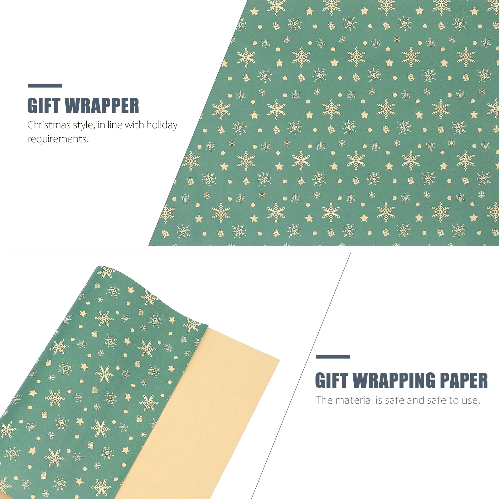 

5pcs Christmas Wrapping Paper Sheets Xmas Patterned Kraft Gift Wrapper For Flower Bouquet Present Diy Packaging Supplies