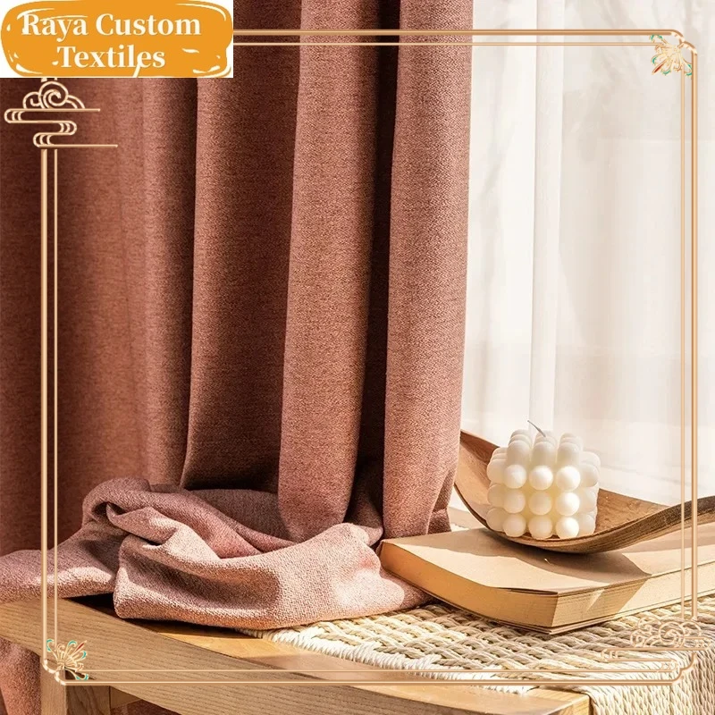 

Custom Size Modern Minimalist Nordic Light Luxury Cashmere Nigao Shading and High Shading Living Room Bedroom Curtain Fabric 1pc
