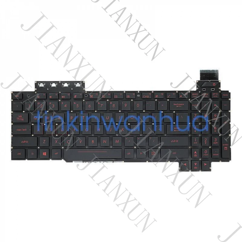 S+Red Backlit Laptop Keyboard For ASUS ROG FX63VD ZX63V FZ63V FX503VD FX503VM GL503VS Series