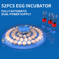 52 Eggs Incubator Automatic Egg Incubator for Egg Turning Chicken Duck Quail Birds Brooder Incubation Machine