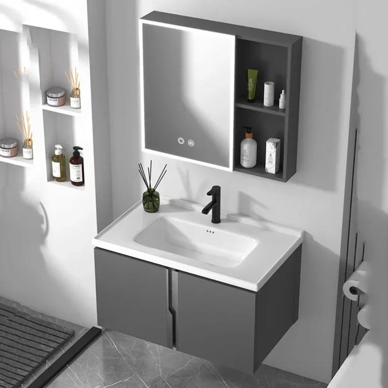 Luxury Display Narrow Bathroom Cabinet Nordic Black Storage Bathroom Cabinet Vanity Modern Space Saver Armoire De Furniture