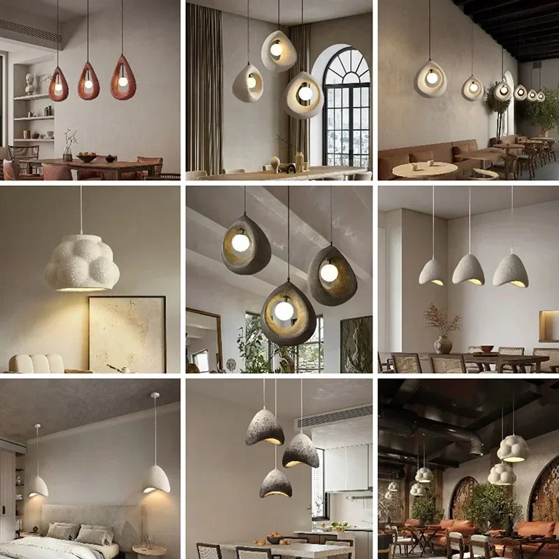 nordic minimalism led pendant lights sala de jantar e estar iluminacao suspensa wabi sabi loft interior suspend lampadas de decoracao luminarias 01