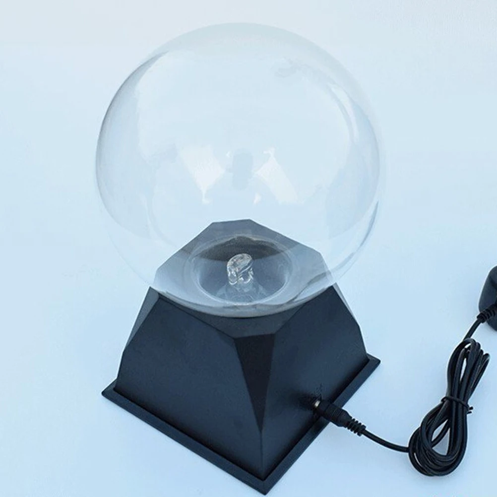 6-inch stembediening plasmaballamp Interactieve statische elektriciteitsweergave Wetenschappelijke us-stekker Zwart rood licht