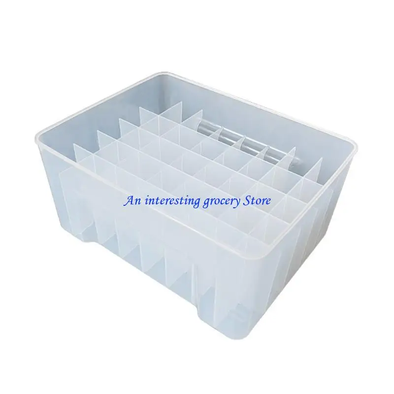 

652D 40 Plastic Fishing Tackle Box Fishing Lined Box Organizers Squid Jig Hard Lures Tool Case Portable Fishing Box