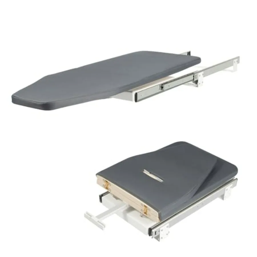 

Retractable Pull Out Ironing Board, Closet Sliding Out Swivel Iron Board Mounted in Drawer with 180 Degree Rotatio, 1.8cm/0.06FT