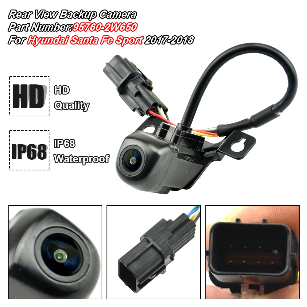 

1 PC Car Reversing Camera Reversing Assist Camera for Hyundai Santa Fe 2015-2019 95760-2W650