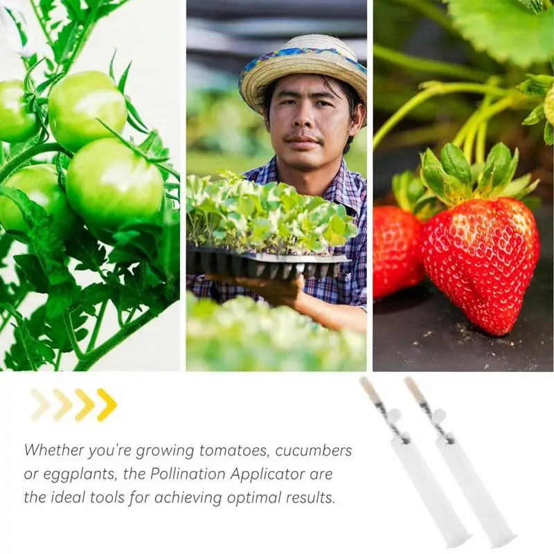 Pollinating Pen Artificial Pollination Brush Gardening Outdoor Fruit Planting Substitutable Writing Brush Fruit Duster Device