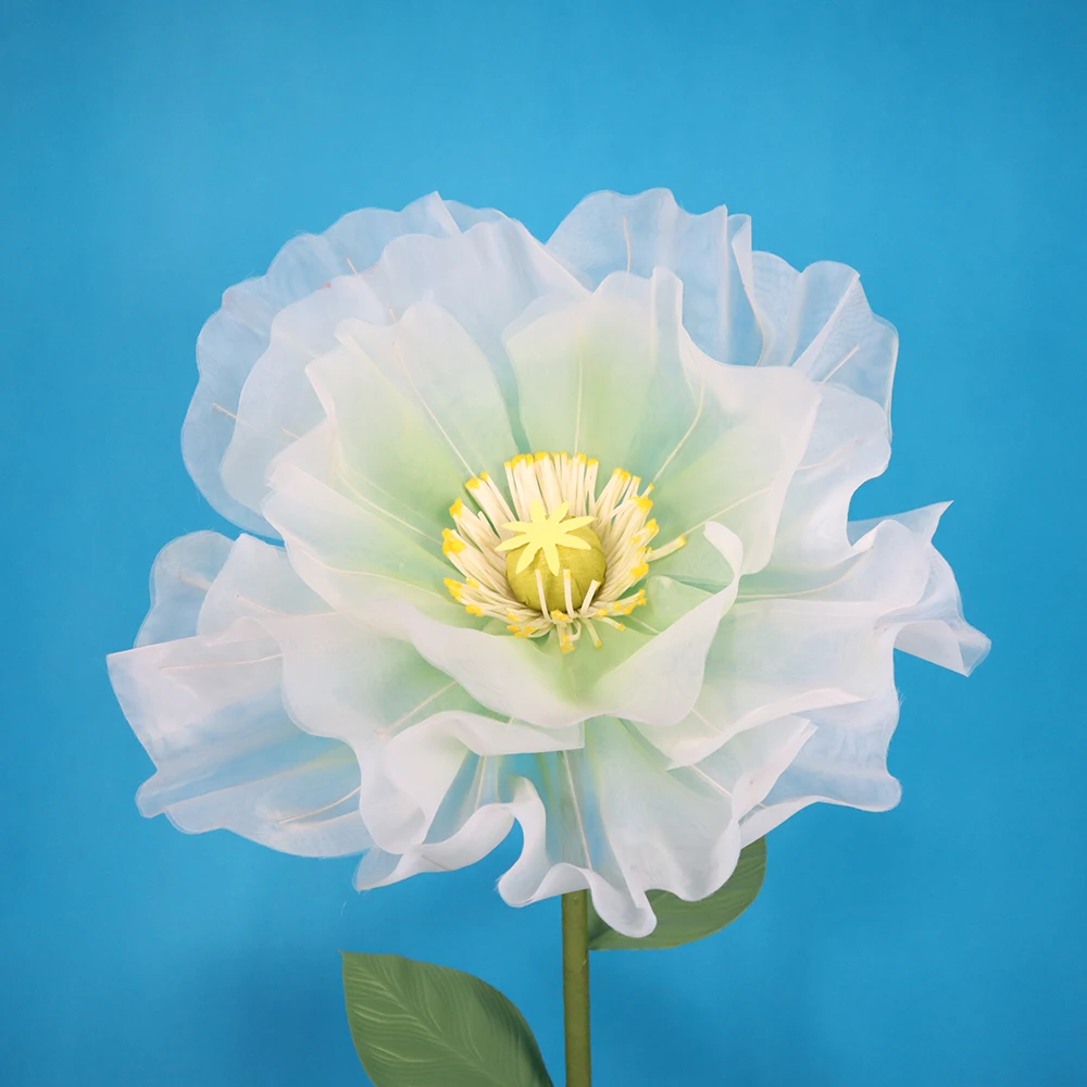 

High-quality Giant Simulated Poppy Gauze Flowers Room Decoration Accessories Photographic Props Wedding Supplies Props Decor