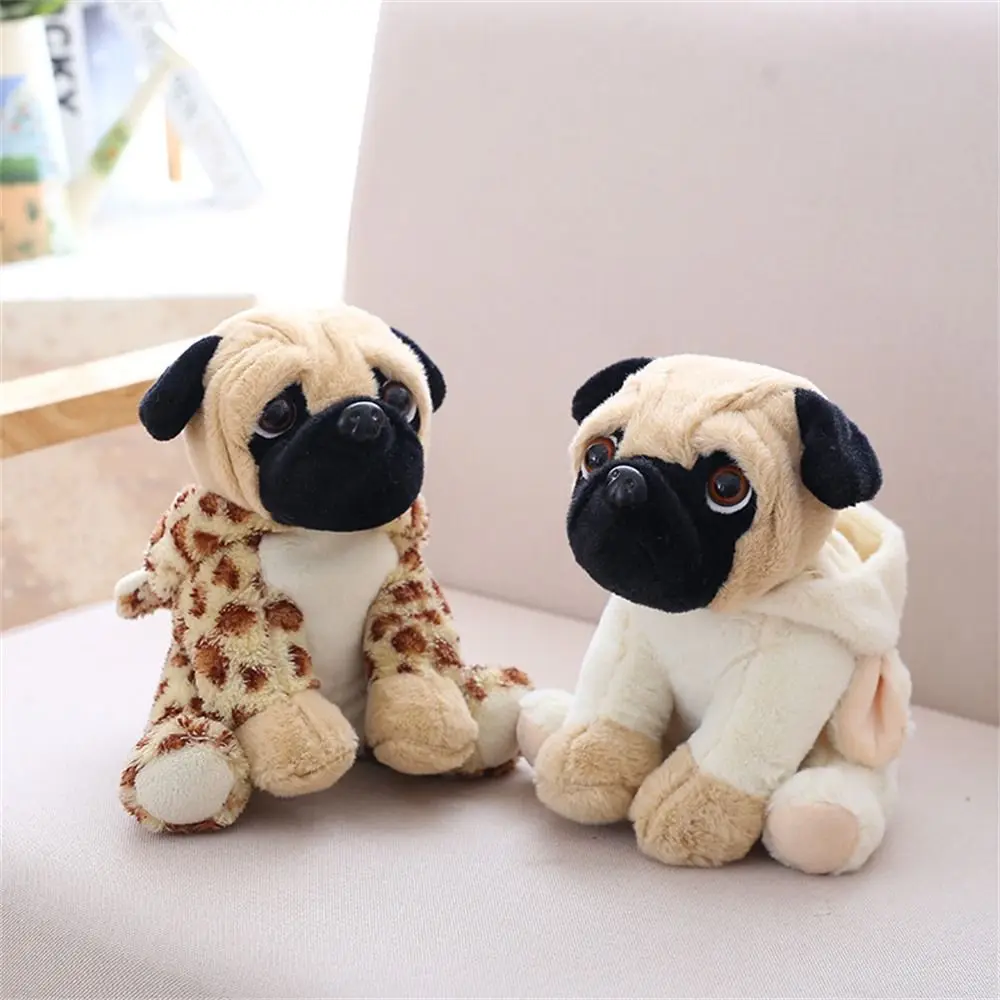 Stuffed Animals Pug Dog Plush Toys Cosplay Dinosaur Lion Sheep Leopard Stuffed Sharpei Dog 20CM Rabbit Elephant