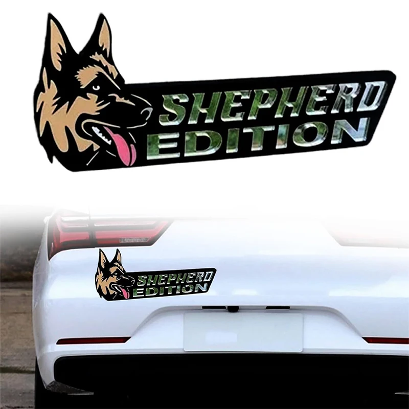 1pc 3D Dogs Badge Funny Stylish Car Emblems & Badges German Shepherd Pit Bull Sticker Bulldog Decals Auto Exterior Stickers