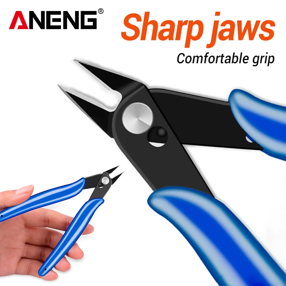 العالمي الأزرق قطري كماشة ANENG التمني المشبك سلك كهربائي كابل قطع القراص فلوش سلك كابل أجزاء أدوات يدوية المنزل