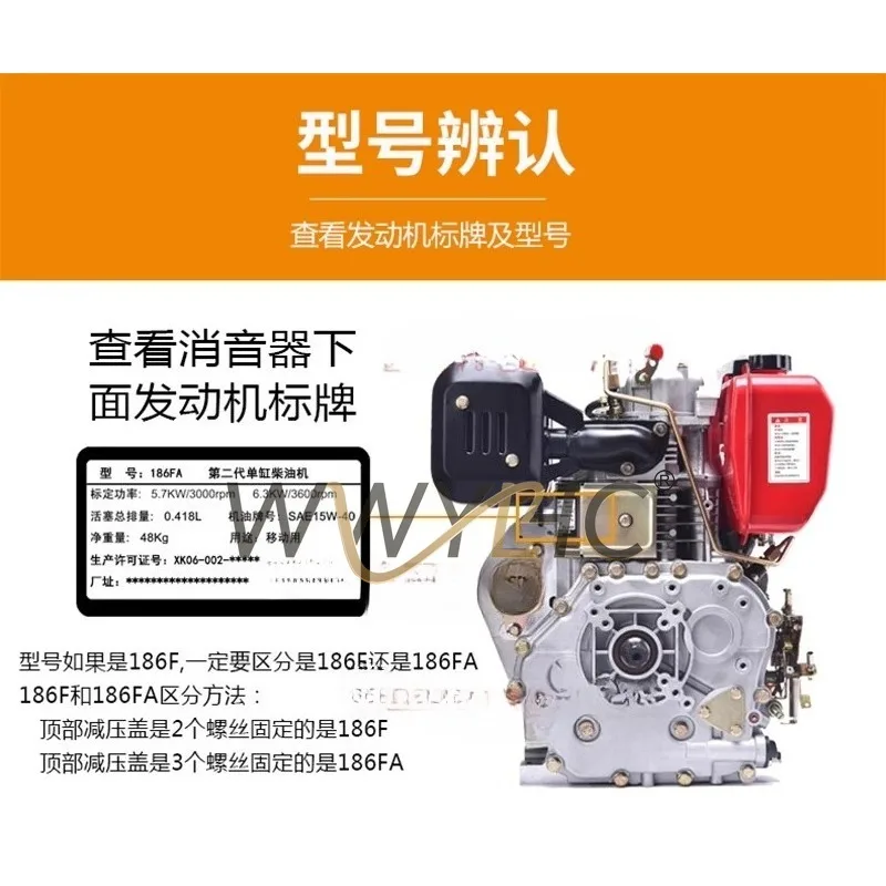 Suitable for Accessories of Single Cylinder Air-cooled Generator Micro Tiller 170F 173 178 186 188 Flywheel Ring Gear