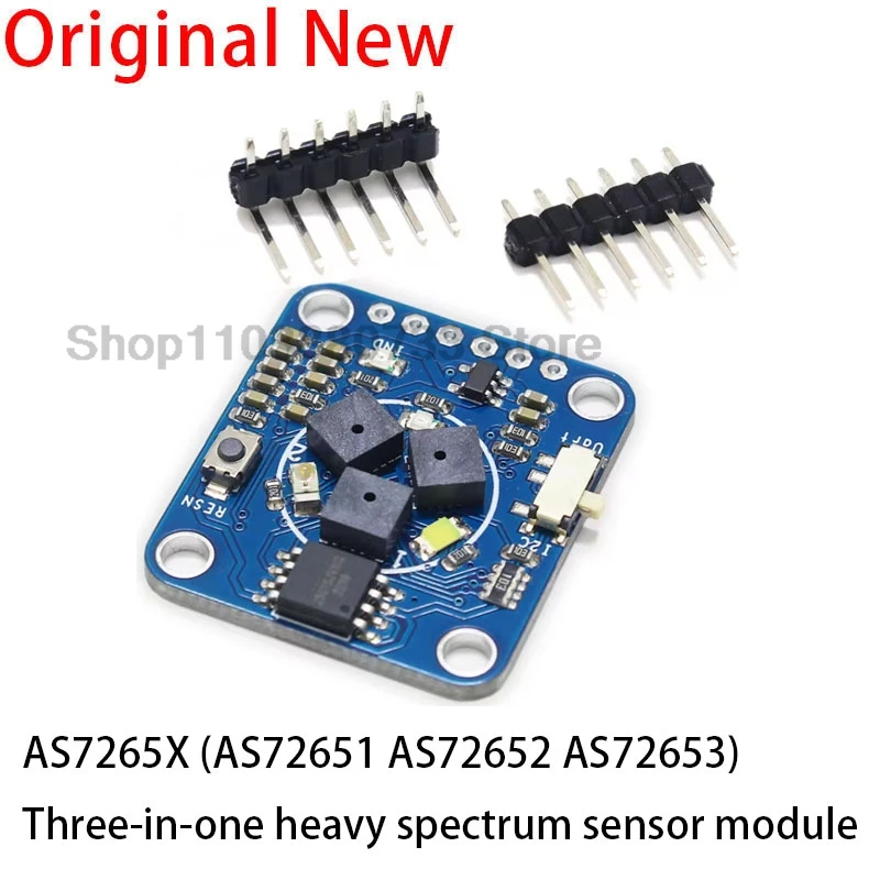 

Spectroscopy Sensor Module Covering the Wavelength Range from 410nm to 940nm - AS7265x (Qwiic) AS72651 AS72652 AS72653