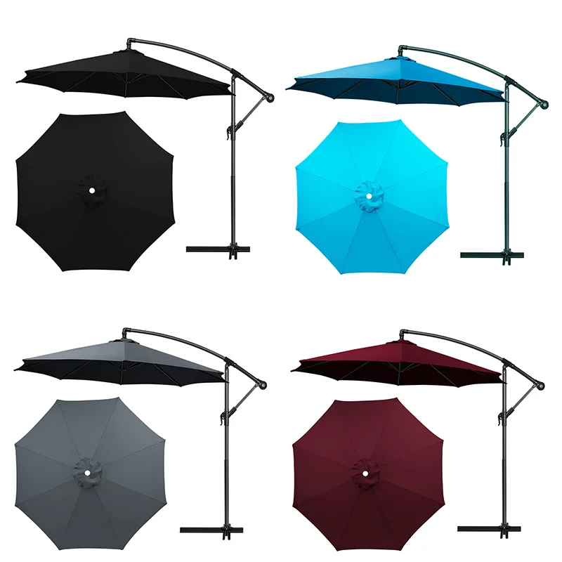 Replacement Fabric Canopy For Garden Umbrella Outdoor Patio Sunshade Waterproof Polyester Cover For 6 And 8 Ribs Structure