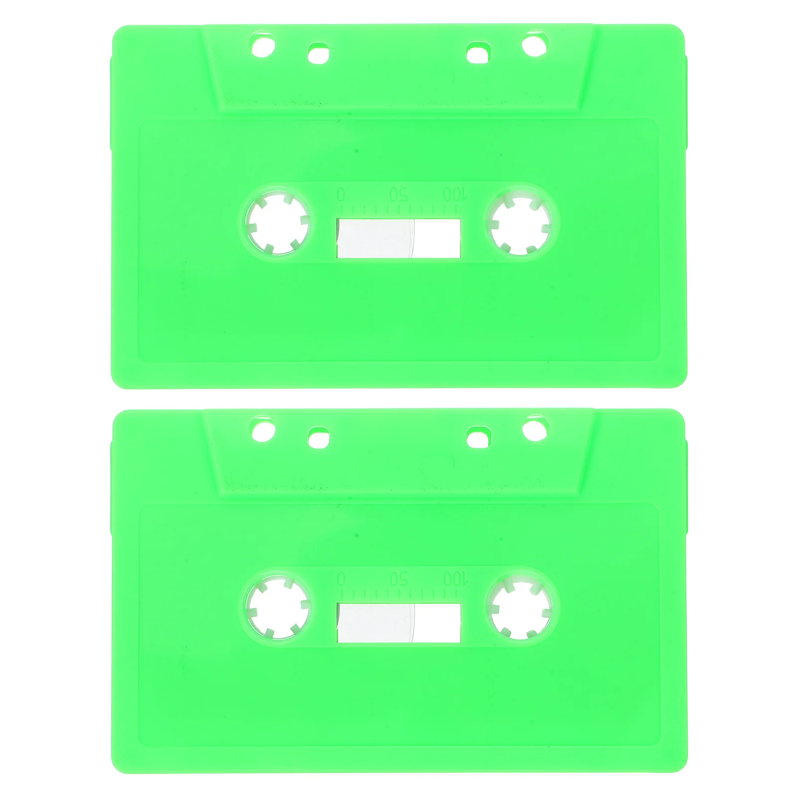 

2Pcs Retro Style Cassette Tape Storage Box Empty Holder for Blank Recording Tapes Desk Home Storage Case Cassette Tapes