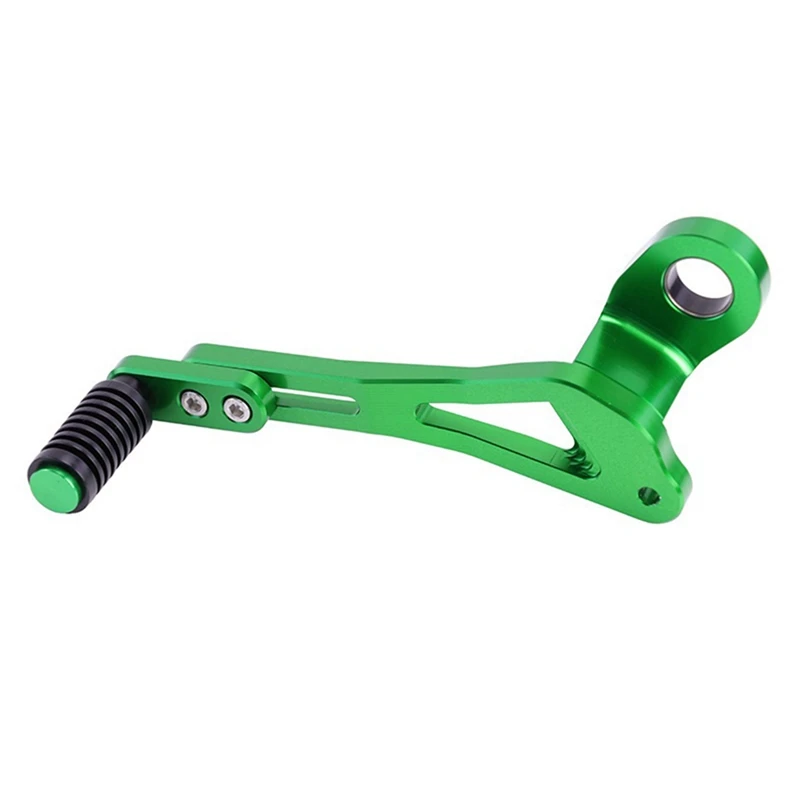 Motorcycle Replacement Accessories Adjustable Shifter Pedal Toe Pegs Gear Shift Lever Compatible For Kawasaki ZX4R ZX4RR(Green)