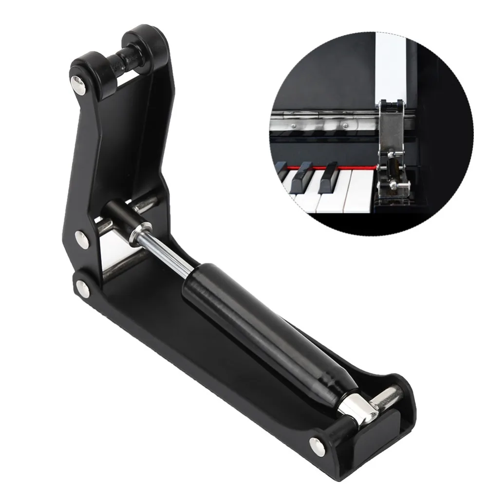 ​Black ​Piano Slow Closing Device ​Vertical External ​Prevents Finger Injuries​ ​Hydraulic Fallboard Decelerator ​Soft Fall