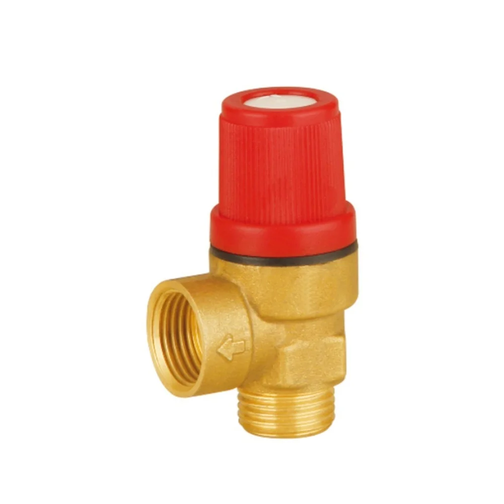Brass Safety Relief Valve Suitable for Radiator Circuit Protection and Expansion Tank Integration in Closed For Heating Systems