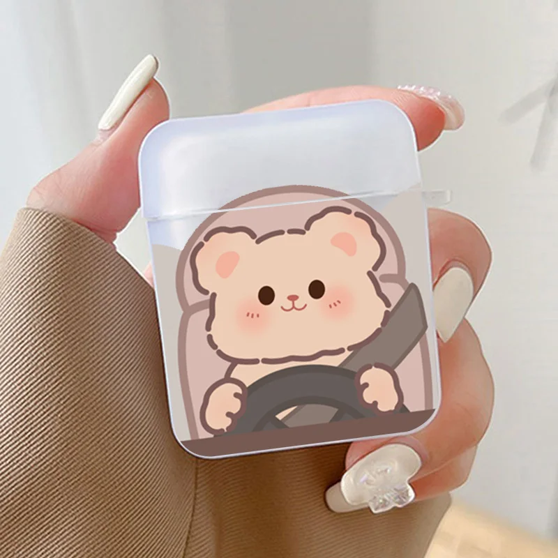 Engraçado gato dos desenhos animados emparelhado casal caso do fone de ouvido para airpods pro 3 4 capa protetora escudo silicone para airpod 1 2 fundas air pod