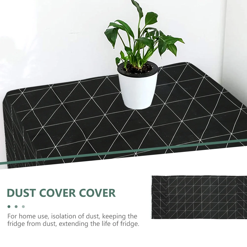 

Чехол для холодильника из хлопка и льна, пылезащитный, для холодильника, микроволновой печи, стиральной машины, универсальный размер для большинства бытовых приборов