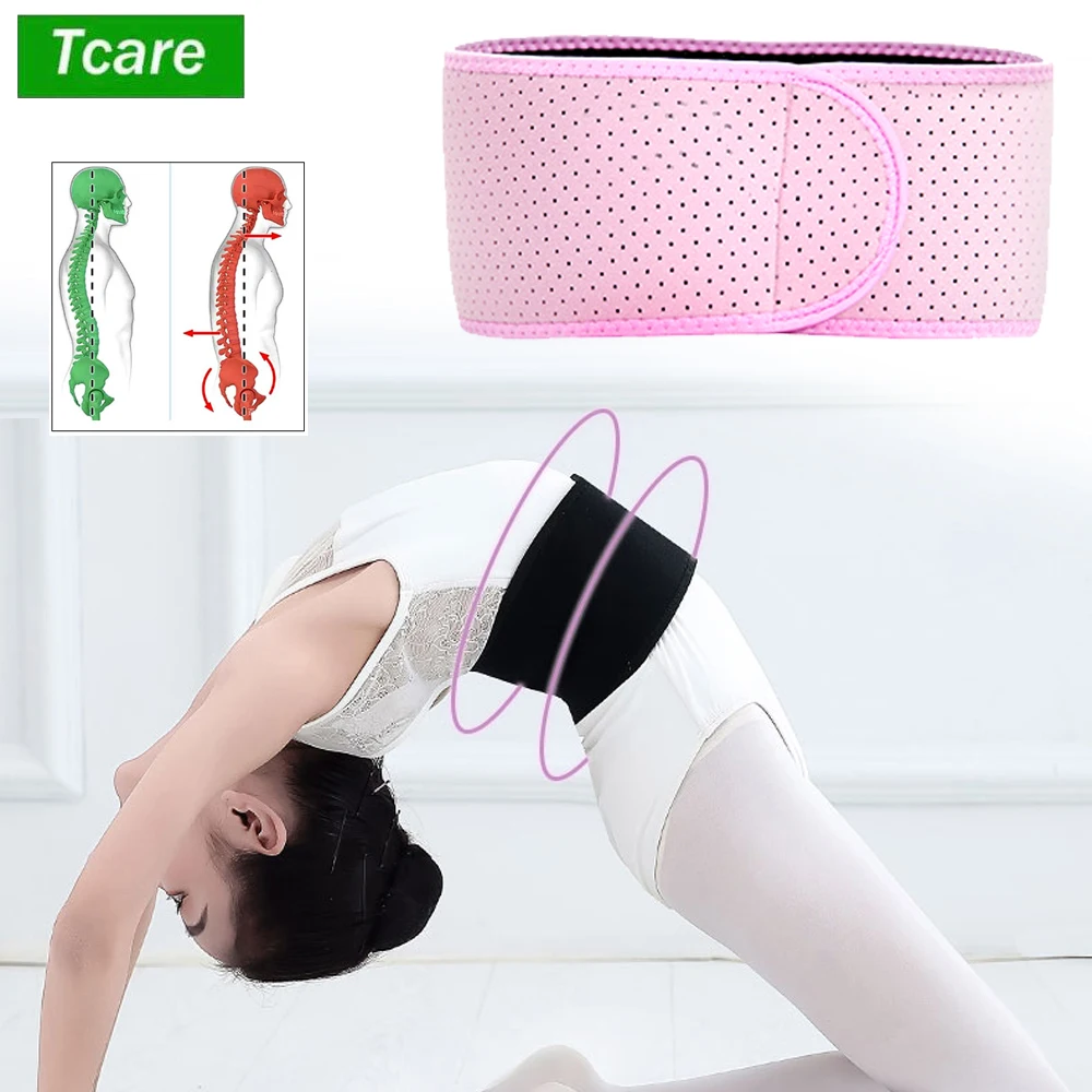 Tcare Kids Waist Belt Brace Support - Abdominal Binder Hernia Band for Waist Back Pain Relief Dance Yoga Volleyball Basketball