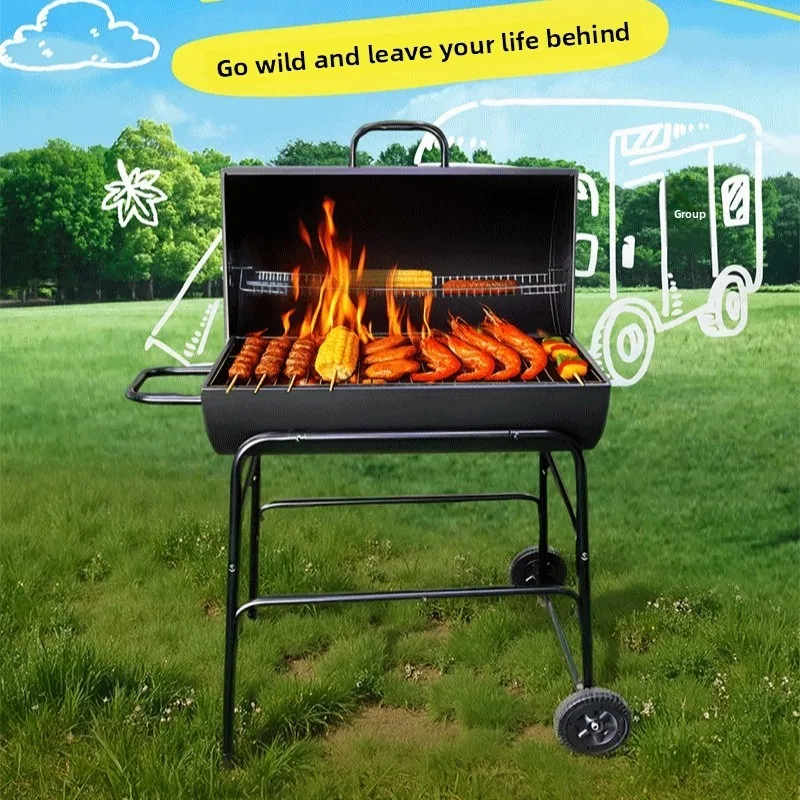 Factory Direct American Style Multifunctional Patio Grill Outdoor Detachable Assembly Required Bbq Grill Portable Grill Barbeque