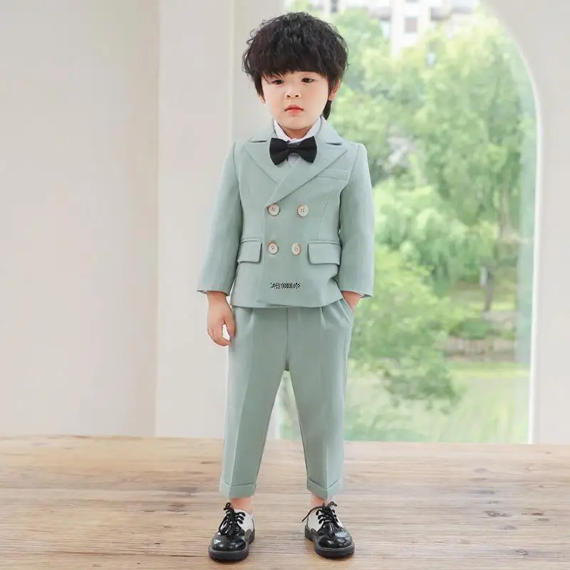 

Flower Boys Formal Wedding Suit Children Photograph Dress Party Performance Show Costume Newborn Baby Kids1 Year Birthday Suit