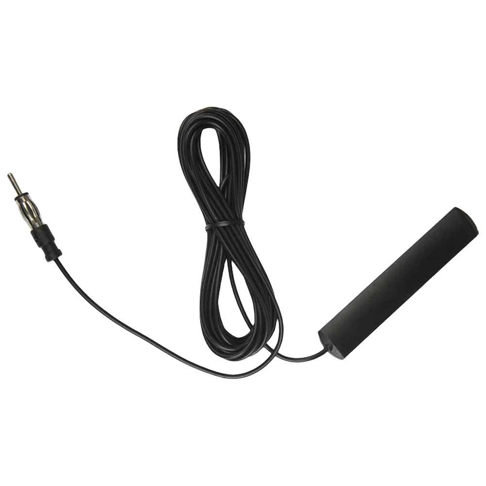 DC 5-12V Car Hidden Amplified Antenna 3 Meters Electronic Stereo Radio AM/FM Aerial Car Radio Patch Aerial for Car Truck