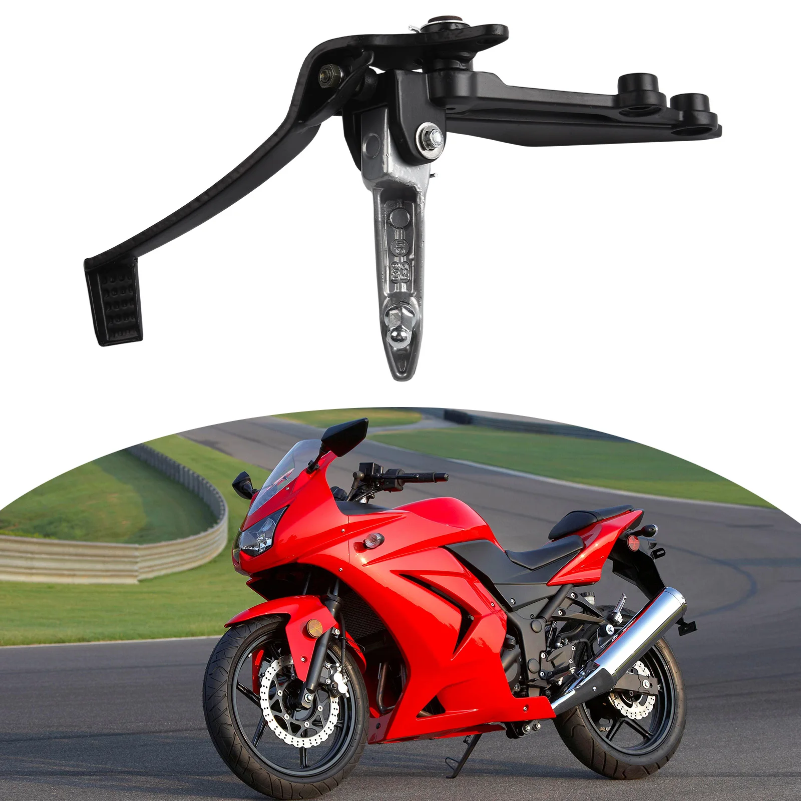 

For KAWASAKI EX 250R NINJA250 Foot Peg Bracket Stainless Steel Bolt 100% New Aluminum Alloy Bracket High Quality