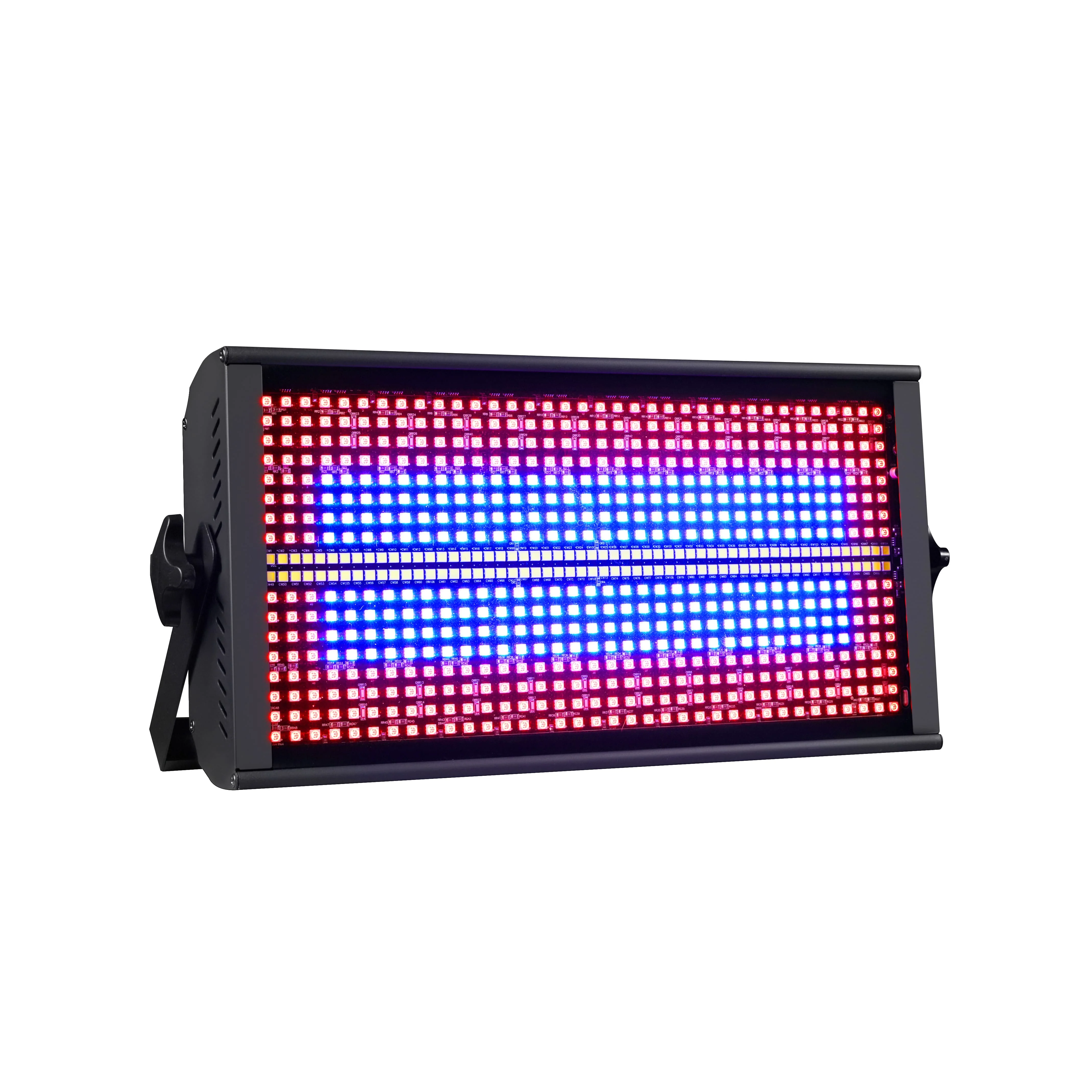 

200W Strobe Light LED RGBW 4in1 48 + 8 Zones Strobe Light White 8000K DMX Super Bright Dj Wash Bar Strobe Disco Stage Lighting