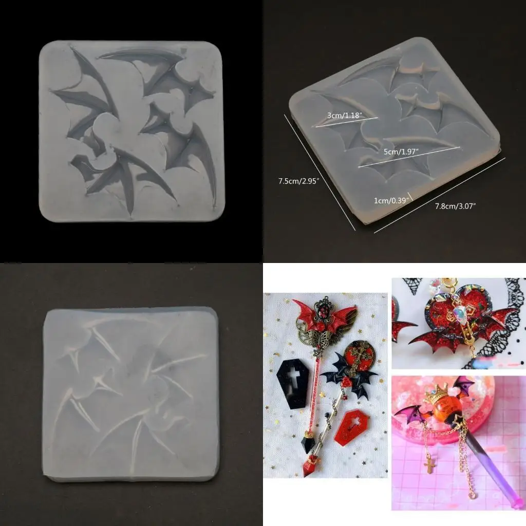 

652F Silicone Resin Mold DIY Evil Wing Casting Molds DIY Craft Mold for Art Craft Making Handmade for Children