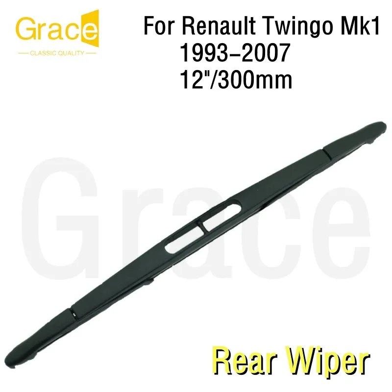 For Renault Twingo Mk1 Rear Wiper Blade 12"/300mm Car Windshield Windscreen Rubber 1993 1994-2000 2002 2003 2004 2005 2006 2007