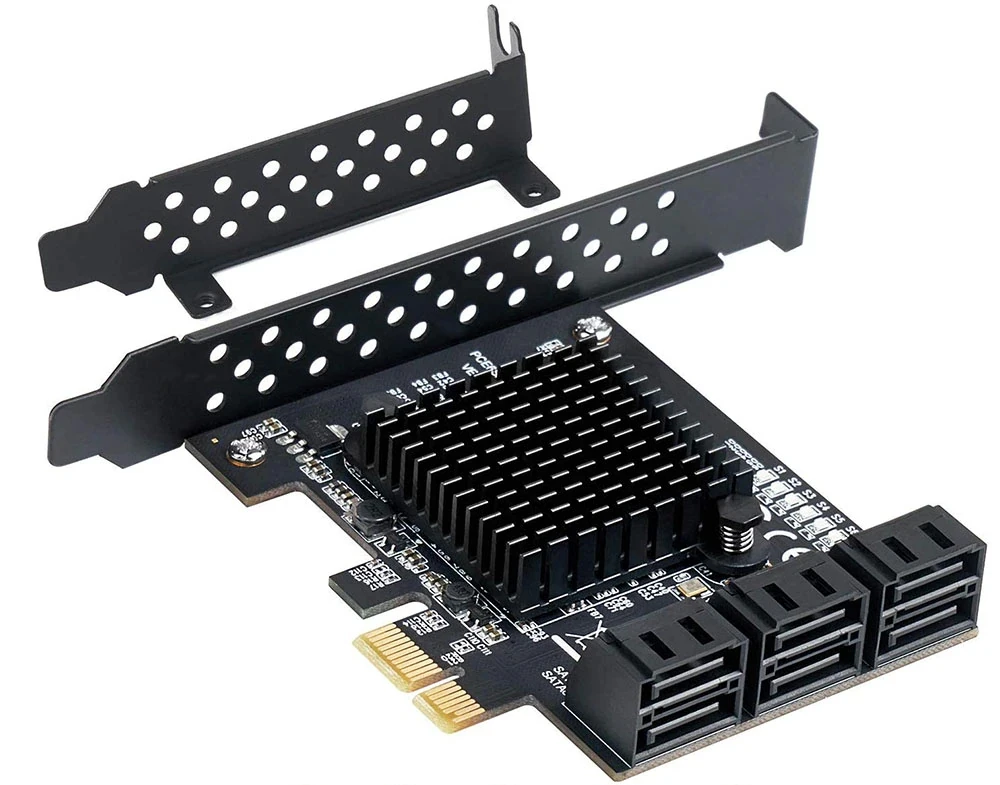 PCI-E SATA 1X 4X naar 6/8/10 poorten SATA 3.0 harde schijfuitbreidingskaart naar 6 GB/s interne adapterondersteuning voor een breed scala aan systemen