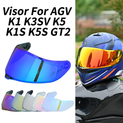 Visera de casco para motocicleta AGV K1 K3SV K5, gafas, lente de decoloración, visera de visión nocturna