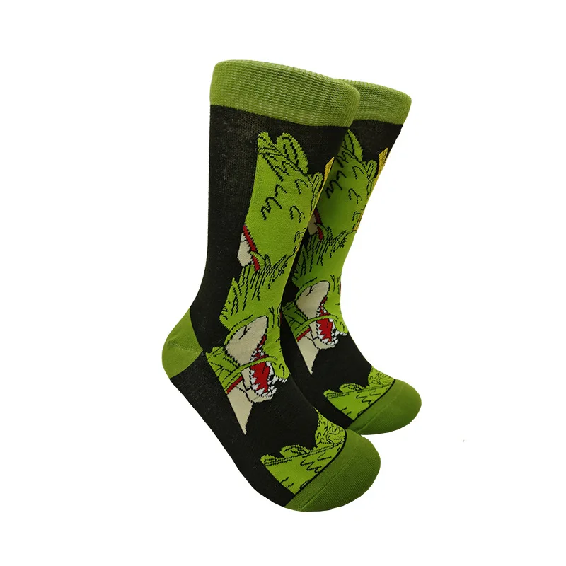 New Anime Fashion Men's Socks Dragon Ball Couples cosplay Sock Personality Hip Hop Harajuku Funny Sock image 5