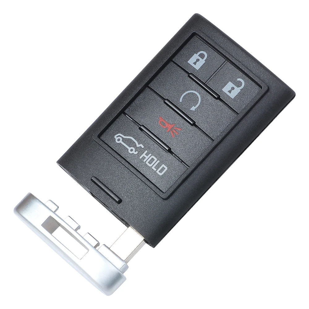 

Чехол-корпус для смарт-ключа KEYECU с 5 кнопками для Cadillac SRX ATS XTS 2010-2015 годов выпуска, NBG009768T