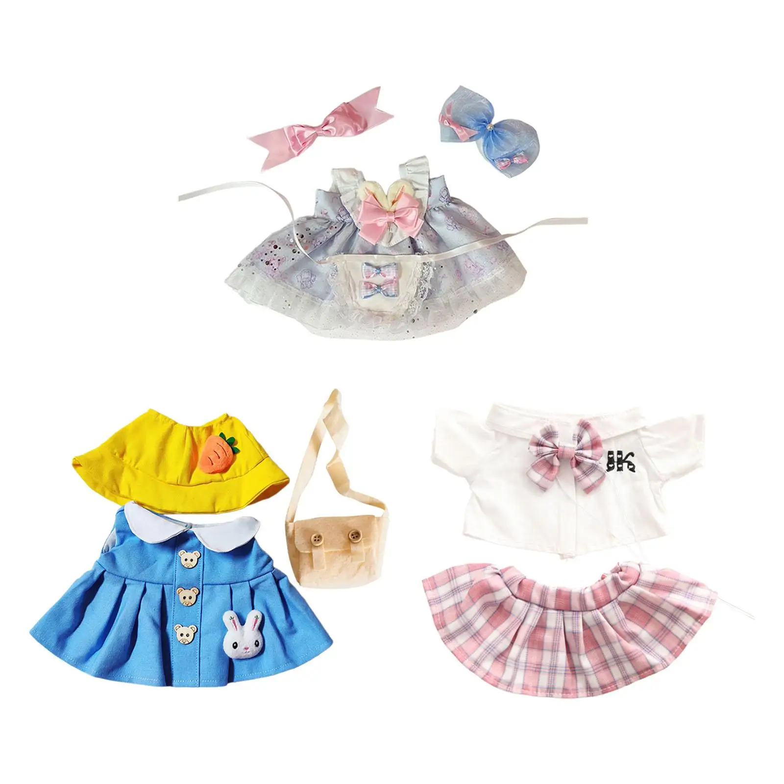 

38cm Doll Clothes Photo Props Fashion Soft Dress up Doll Clothes Costume Doll Accessories for Little Girls Birthday Gift Party