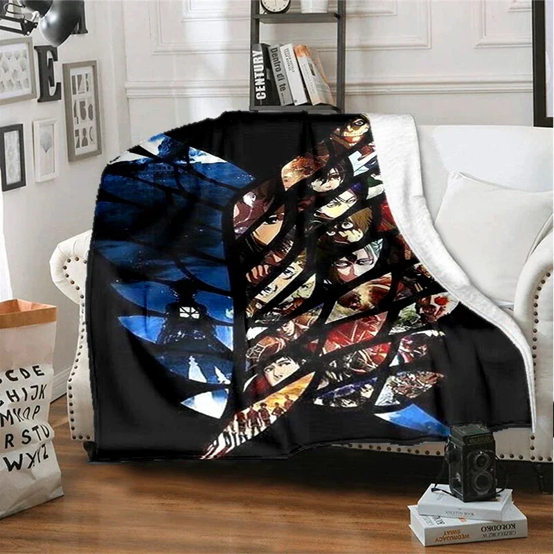 

Cartoon Forward Giant Logo 3D Printed Flannel Blanket Sofa Bed for Leisure Hiking Travel Portable Warm Blanket Christmas Gift