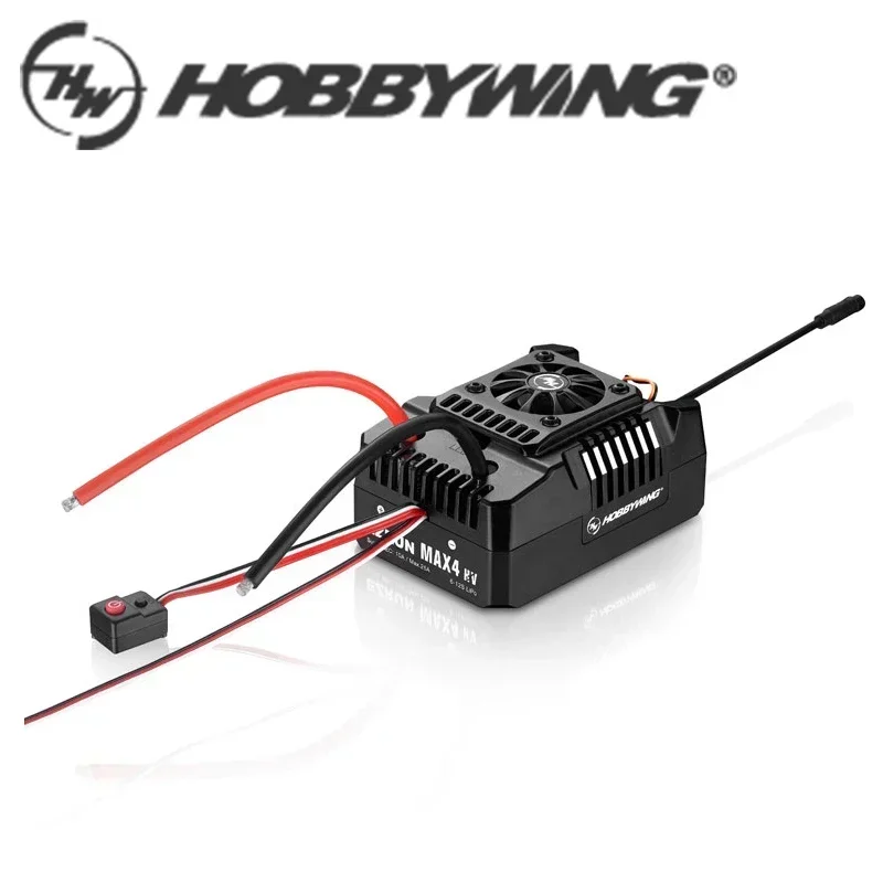 Genuine HobbyWing EZRUN MAX4 HV Sensored Brushless ESC + 70125SD Sensored Motor Waterproof Power Kit For 1/5 Scale Car