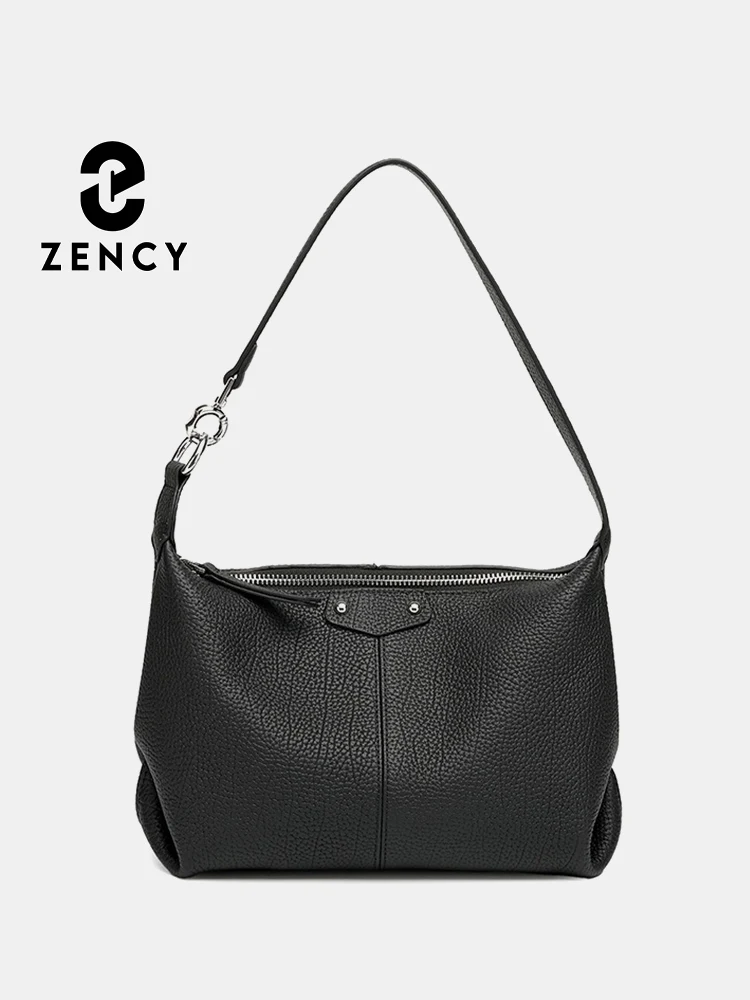 Zency Women's Head Layer Cowhide Leather Underarm Bag for Commuting Shopping Single Shoulder Crossbody Designer Hobo Bags