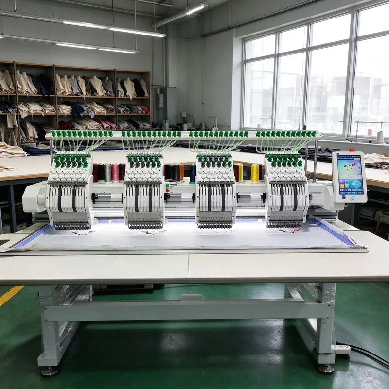 Automatic Embroidery Machine for Clothing Factory Programmable Patterns for Uniforms Sportswear and Fashion Brands Machine