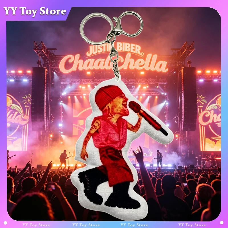 

New Justin Bieber Coachella Mini Plush Toy Celebrity Merchandis Plush Doll Hanging Pendant Bag Decoration Souvenir Gift For Fans
