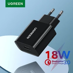 UGREEN 18W USB Charger QC3.0 Quick Charge 3.0 QC Fast Wall Charger for Samsung s10 Xiaomi iPhone Huawei Mobile Phone Charger