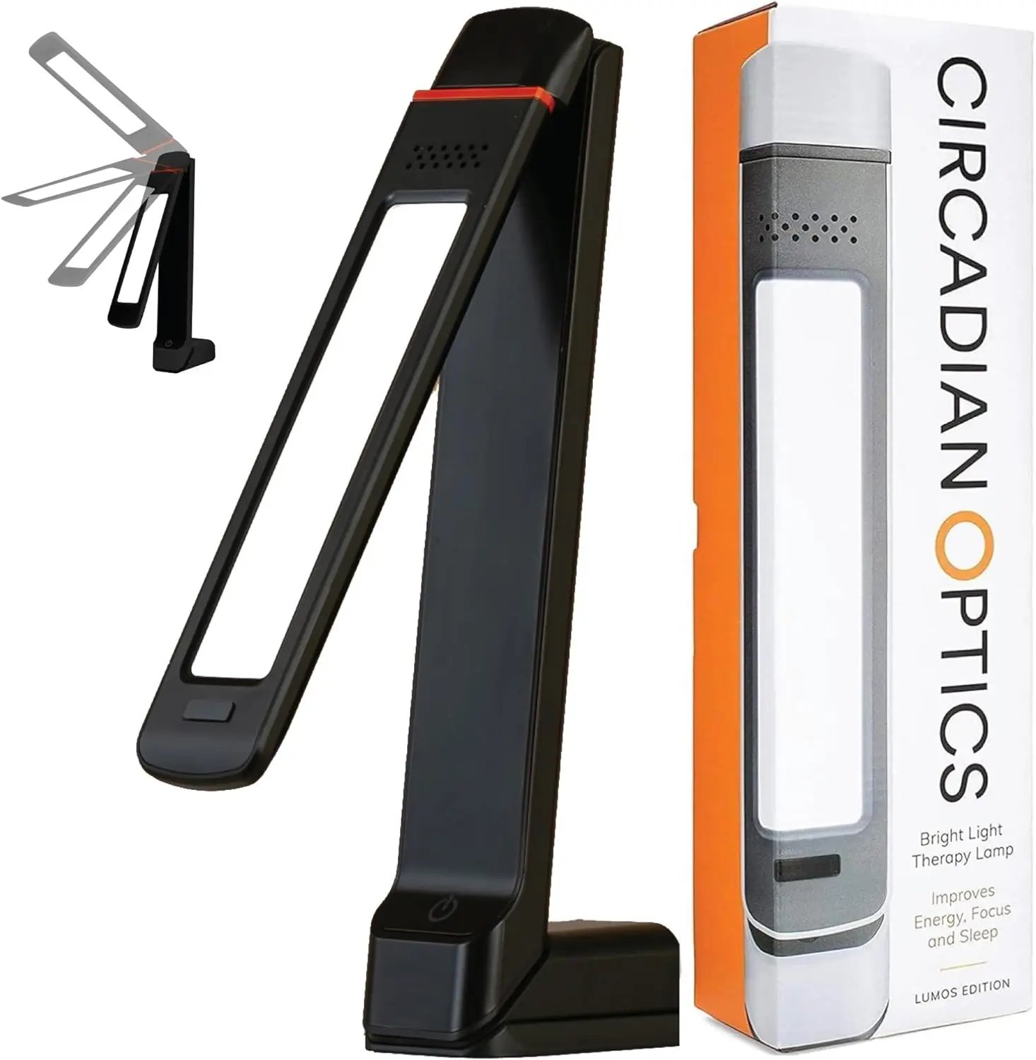 

10,000 LUX UV-Free Full-Spectrum Light Therapy Desk Lamp for Seasonal Blues, Focus & Sleep | Portable Folding Sunlight Lamp