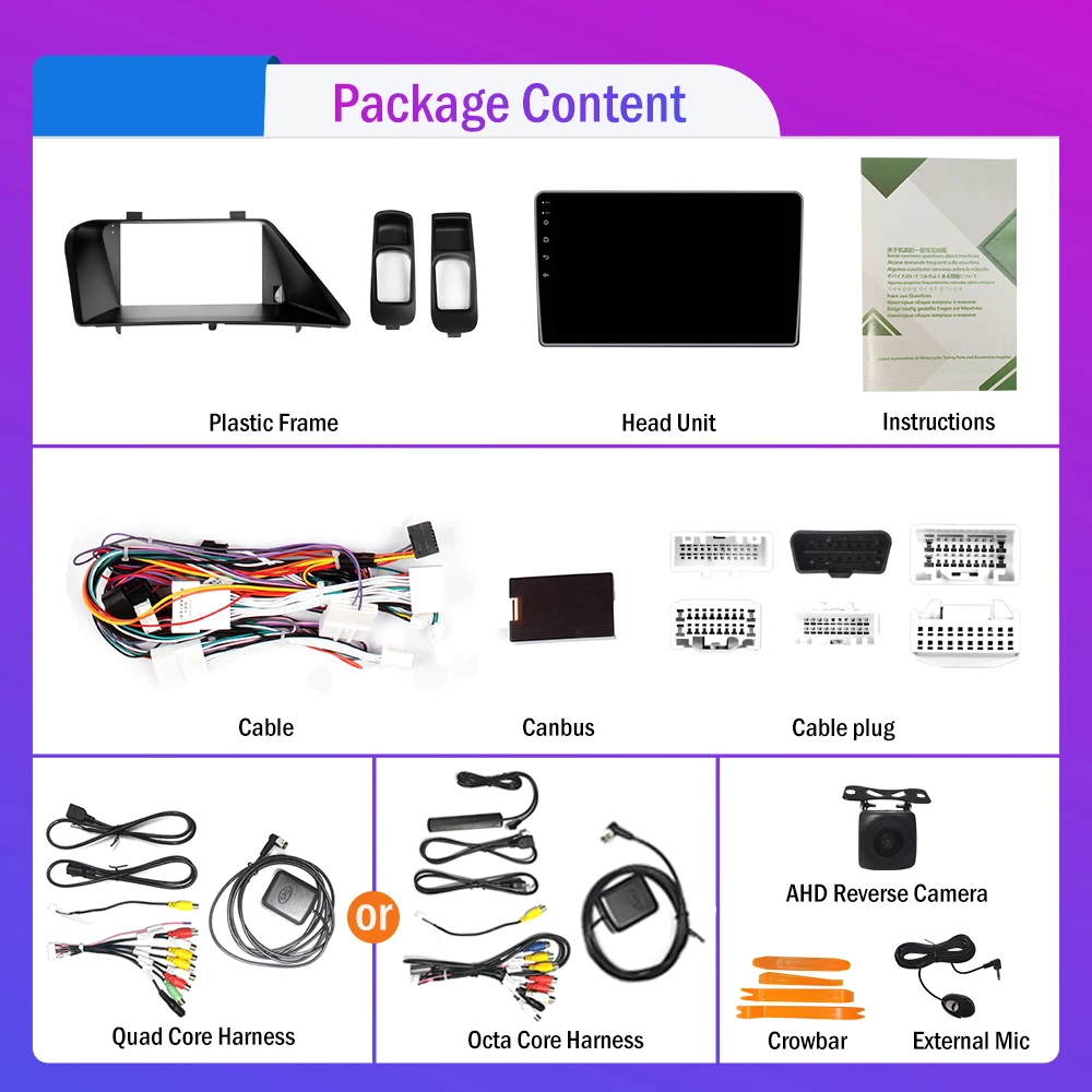 

2Din Android Car Radio For LEXUS RX270 RX350 Car Stereo GPS Navigaion video Player Carplay Andrid Auto BT WIFI 4G Headunit